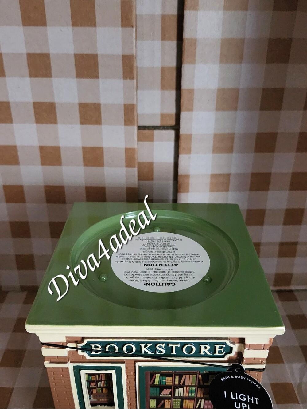 Bath & Body Works BOOKSTORE/COFFEE SHOP Light-up 3-Wick Candle Holder 3PC Bundle - Picture 9 of 13